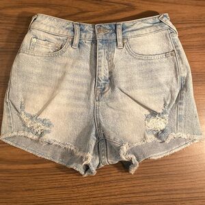 Cleo+ Wolf  Women’s High Rise Denim Shorts.